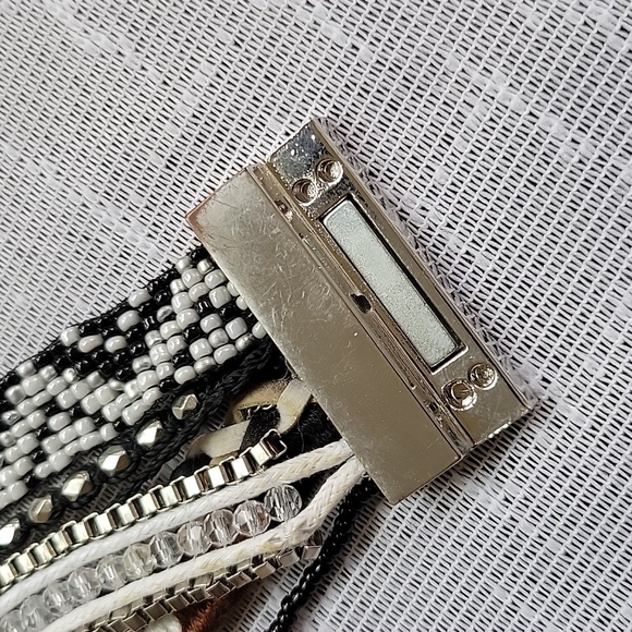 Plunder Bracelet - Black, White,Gold, Silver,Brown Layers - Picture 5 of 7